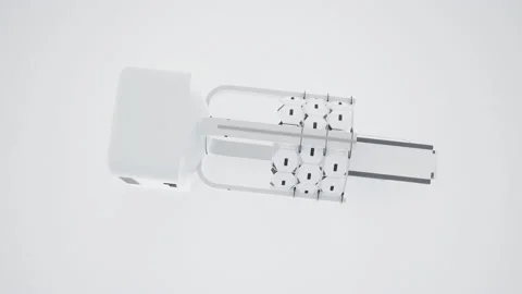 Medical equipment of future. 3D rendering of medical scanner. Stock Footage 138367017