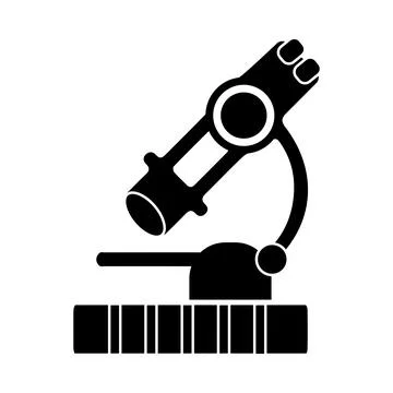 Medical equipment, microscope, magnifier, microscope magnifier icon Stock Illustration