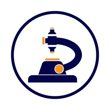 Medical equipment, microscope, magnifier, microscope magnifier icon Stock Illustration