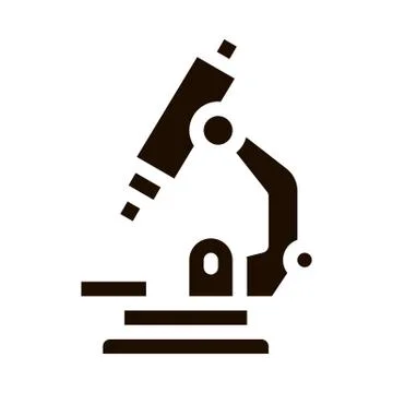 Medical Equipment Microscope Vector Icon Illustrazione stock