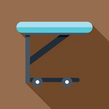 Medical examination table standing in doctor's office Stock Illustration