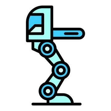 Medical exoskeleton icon vector flat Stock Illustration