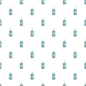 Medical eye drop bottles repeating pattern background illustration Stock Illustration