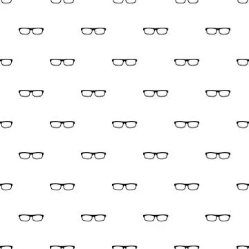 Medical eyeglasses pattern seamless vector Stock Illustration