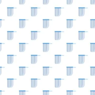 Medical face shield pattern for protection and safety Stock Illustration