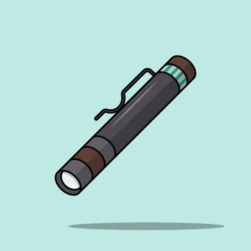 Medical Flashlight Stock Illustration