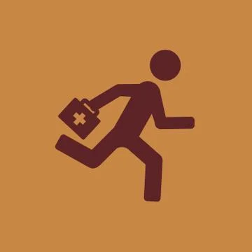 Medical Flat Icon Illustrazione stock