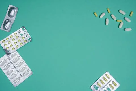 Medical flatlay Stock Photos