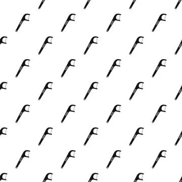 Medical floss pick pattern seamless Stockillustratie