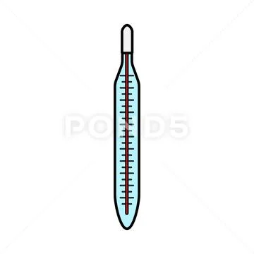 Thermometer Temperature Measure The Temperature Stock Illustration