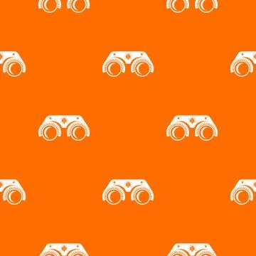 Medical glasses pattern orange Stock Illustration