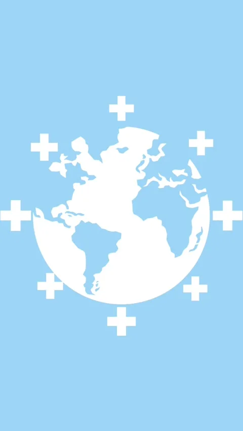 Medical globe vertical Stock Footage 304801545