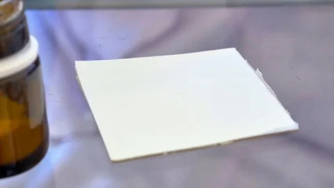 Medical gloves on the desktop Stock Footage 79556800