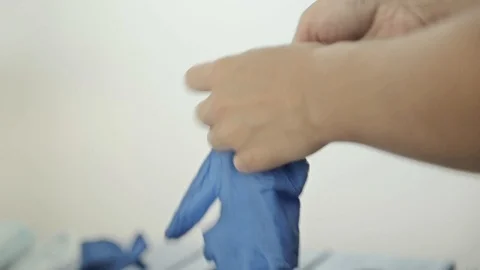 Medical gloves Stock Footage 126609142