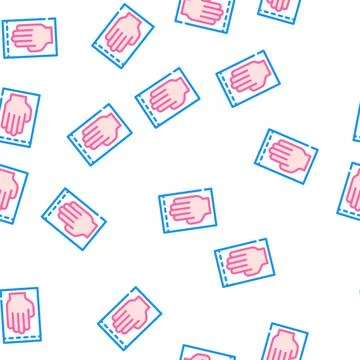 Medical gloves vector seamless pattern sign 스톡 일러스트