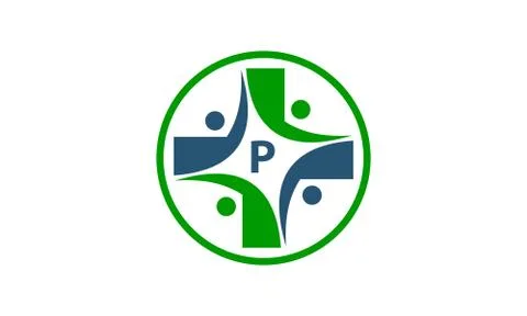 Medical Group Initial P Stock-Illustration