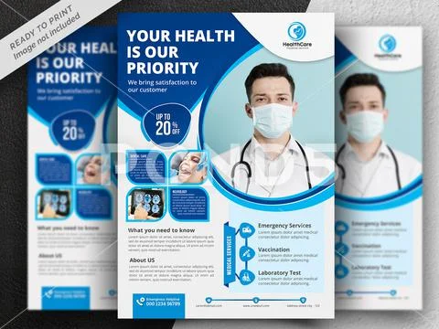 Medical Health Care Flyer PSD Template