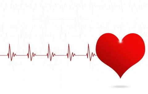 Medical Heartbeat Design Stock Illustration