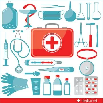 Medical icon background Stock Illustration