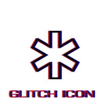 Medical icon flat Stock Illustration