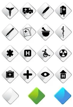Medical icon set Stock Illustration