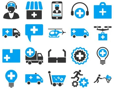 Medical icon set Stock Illustration