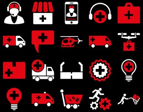 Medical icon set Stock Illustration