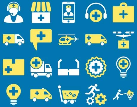 Medical icon set Stock Illustration