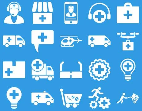 Medical icon set Stock Illustration