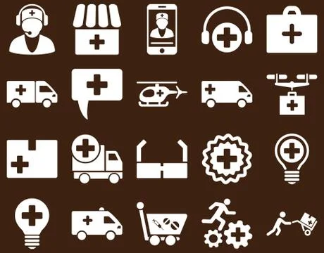 Medical icon set Stock Illustration