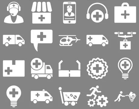 Medical icon set Stock Illustration