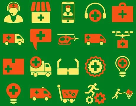 Medical icon set Stock Illustration