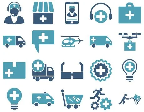 Medical icon set Stock Illustration