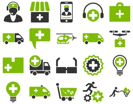 Medical icon set Stock Illustration