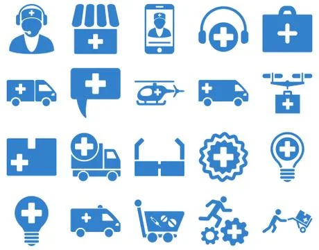 Medical icon set Stock Illustration