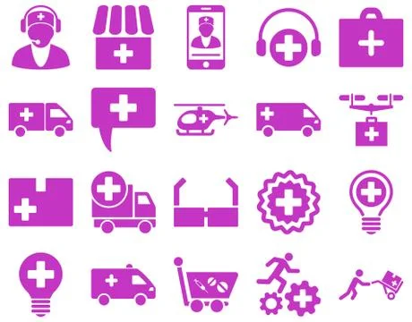 Medical icon set Stock Illustration