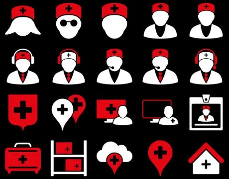 Medical icon set 스톡 일러스트