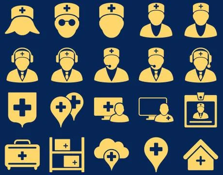 Medical icon set 스톡 일러스트