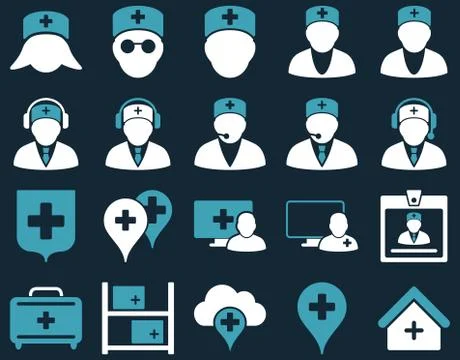 Medical icon set Stock Illustration