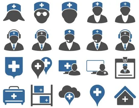 Medical icon set Stock Illustration