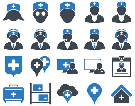 Medical icon set Stock Illustration