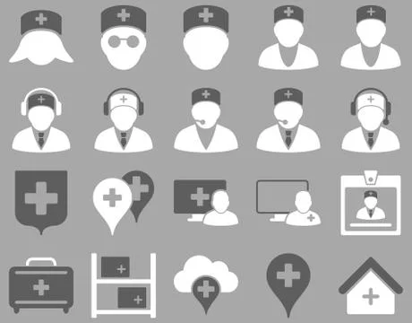 Medical icon set Stock Illustration