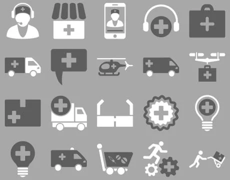 Medical icon set Stock Illustration