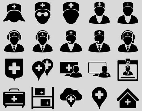 Medical icon set 스톡 일러스트