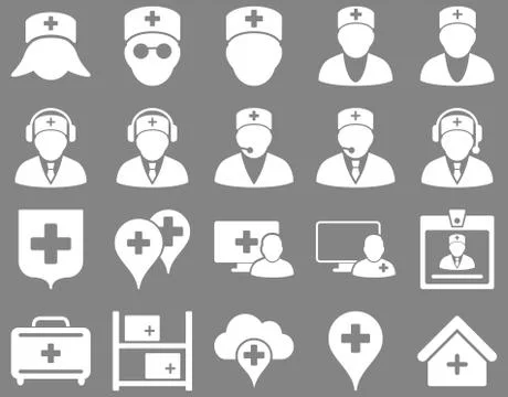 Medical icon set Illustrazione stock