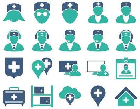Medical icon set 스톡 일러스트