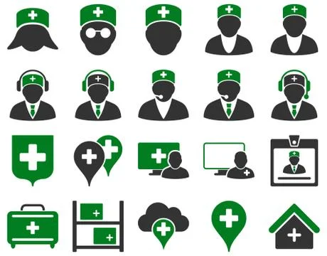 Medical icon set Stock Illustration
