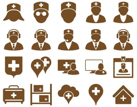 Medical icon set Stock Illustration