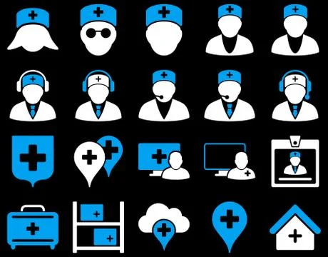 Medical icon set Stock Illustration