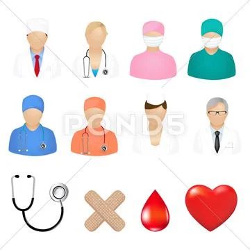 Medical icons Stock Illustration